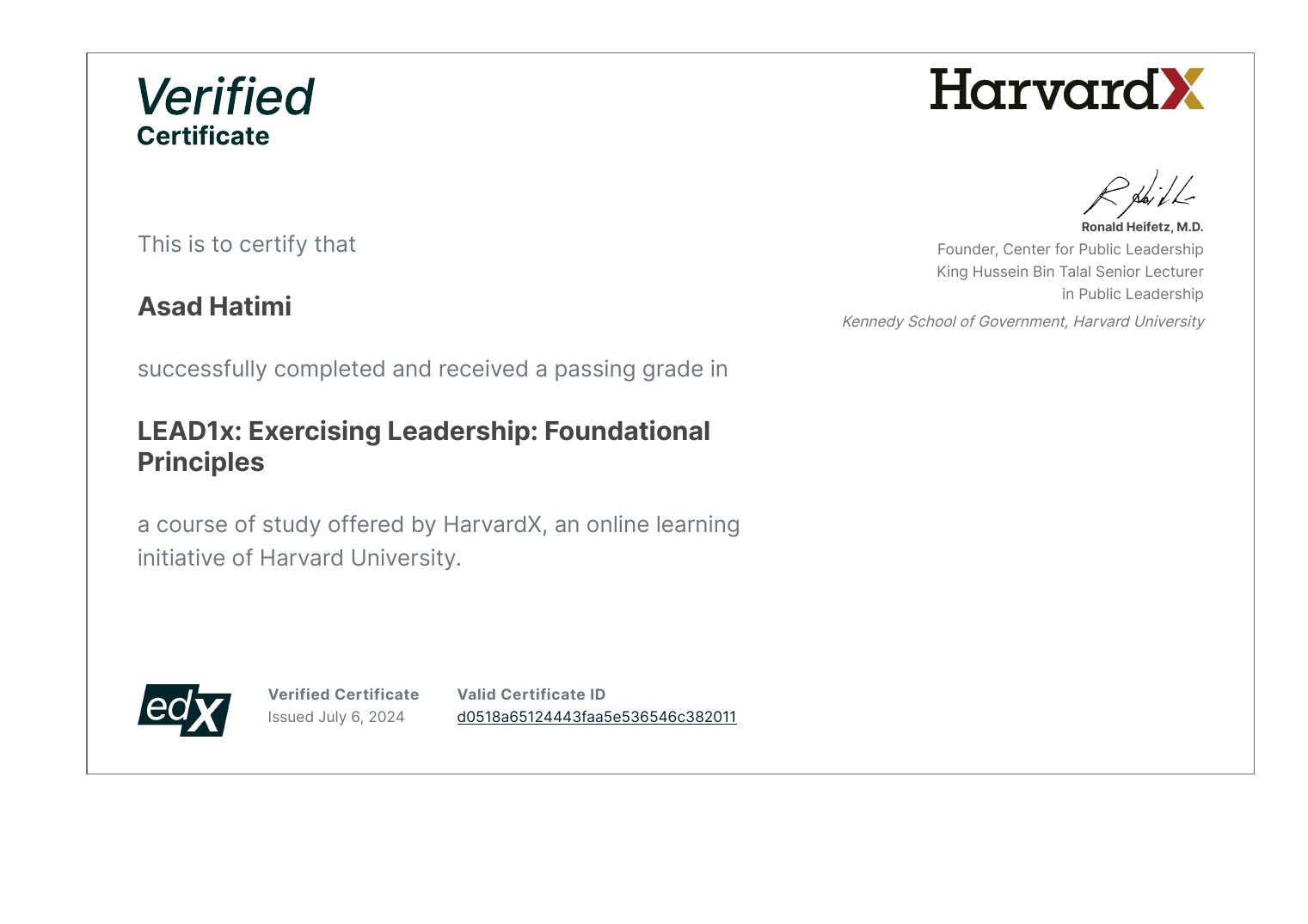 Exercising Leadership: Foundational Principles